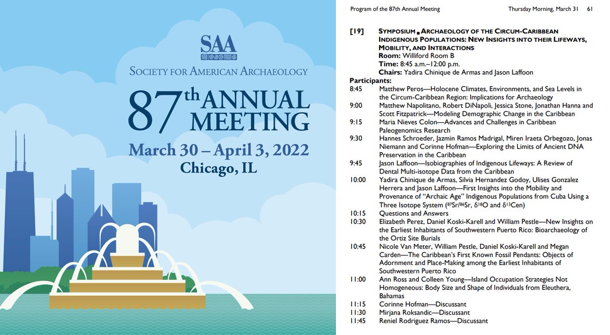 ChiniqueLab's tweet photo. Looking forward to this promising exchange of ideas on Caribbean Archaeology!

#CaribbeanArchaeology #saa2022chicago https://t.co/TXDrTEBDZv