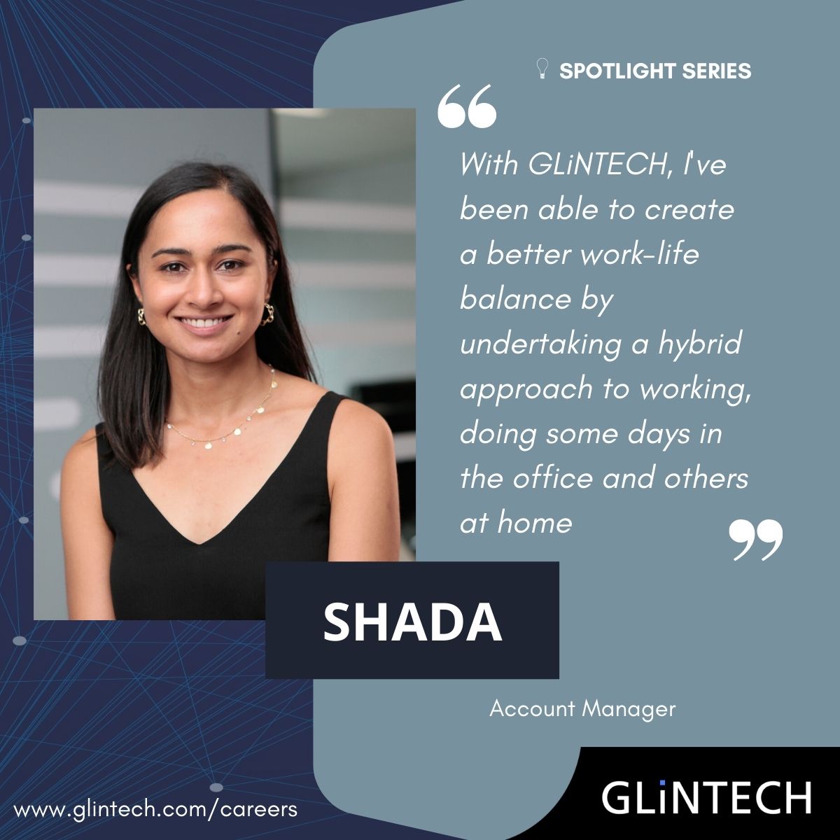 GLiNTECH's tweet photo. Looking to take your career to another level? We are always on the look out for talent to join our award winning team.
Apply now: https://t.co/jxH4OcHiHC
#employeespotlight #glintech #hiring #jobopportunities #career #growth #openjobs https://t.co/FXd6rQdrTB