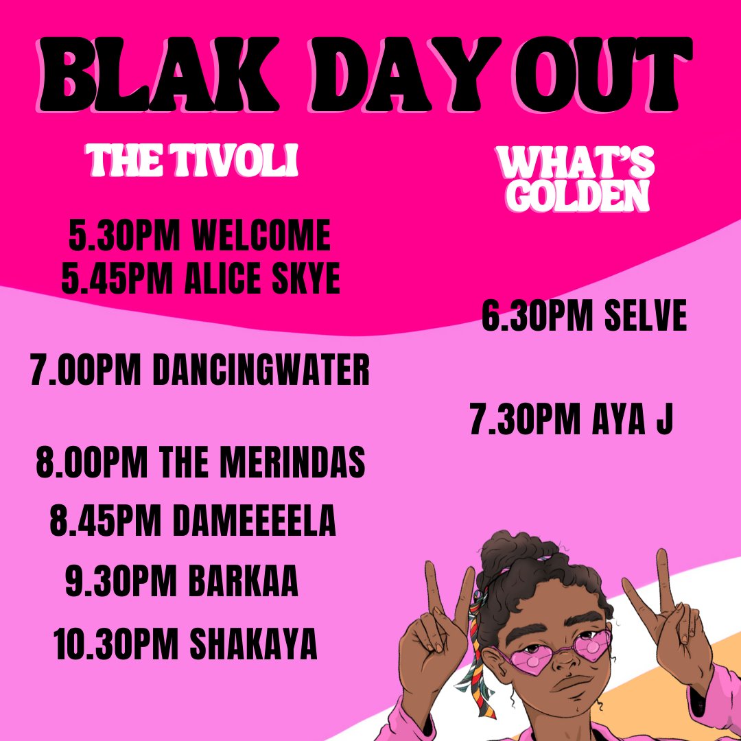 blaksocial's tweet photo. @ancientbloods can't play anymore due to COVID (big, big love to them) 

here are the new set times for tomorrow @TheTivoliBris https://t.co/d7k2yaJoy6