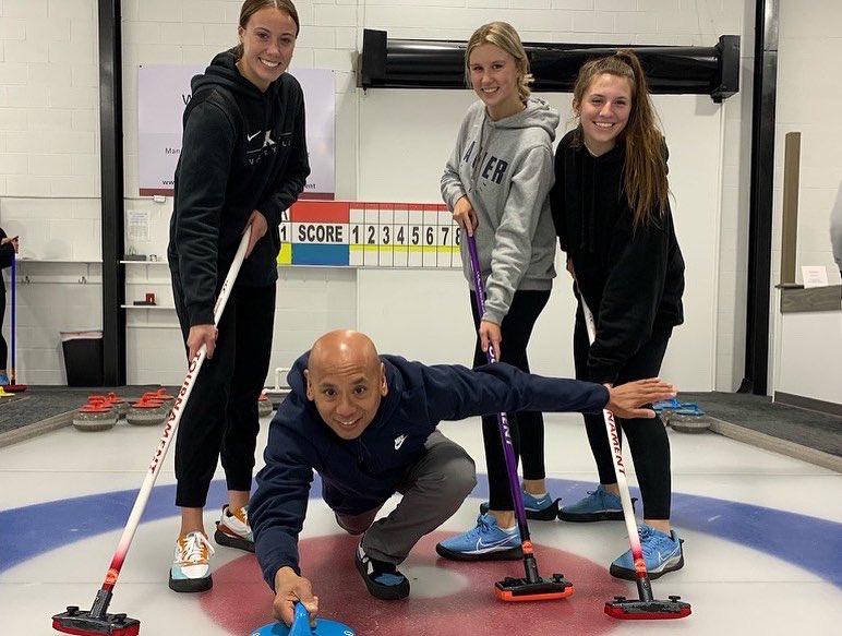 Switchin up sports for the day! 
🏐➡️🥌

#LetsGoX