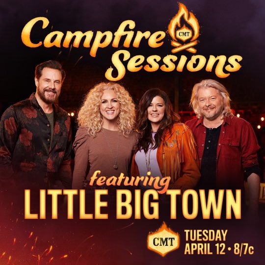 littlebigtown's tweet image. We love a good campfire. Can’t wait for #CMTCampfireSessions.