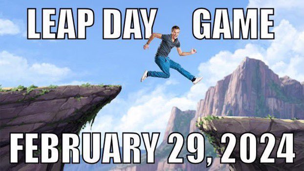 leap_game's tweet image. #ShouldBeAnAwardFor best once every four year hashtag game