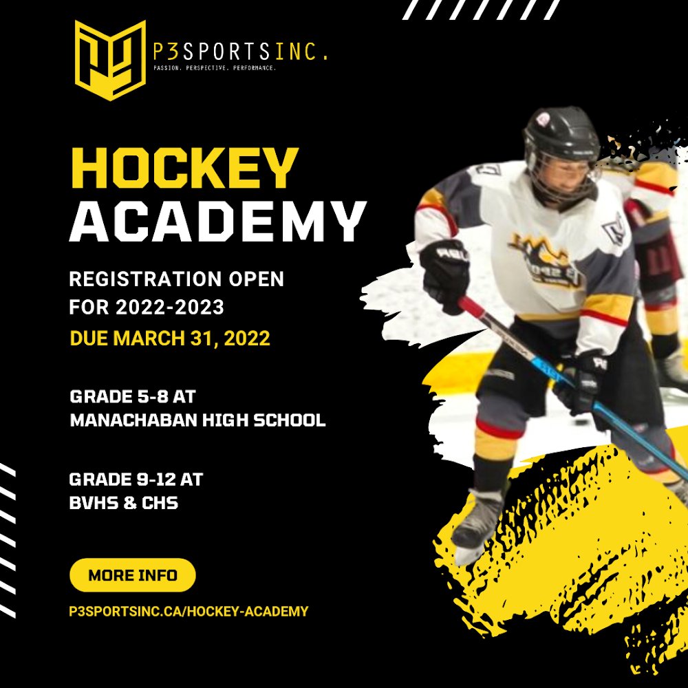 P3Sports_'s tweet photo. APPLY NOW for P3 Sports Hockey Academy 2022/2023 🏒

Contact us at admin@p3sportsinc.ca or call 403-932-4259 with for more information. 

APPLY HERE ➡️ https://t.co/3PGTl0B2ih

#P3Sports | https://t.co/STFL2i4JhS

#p3sports #p3hockeyacademy #hockeyprogramsyyc #hockeydevelopment https://t.co/qM1P4292MU