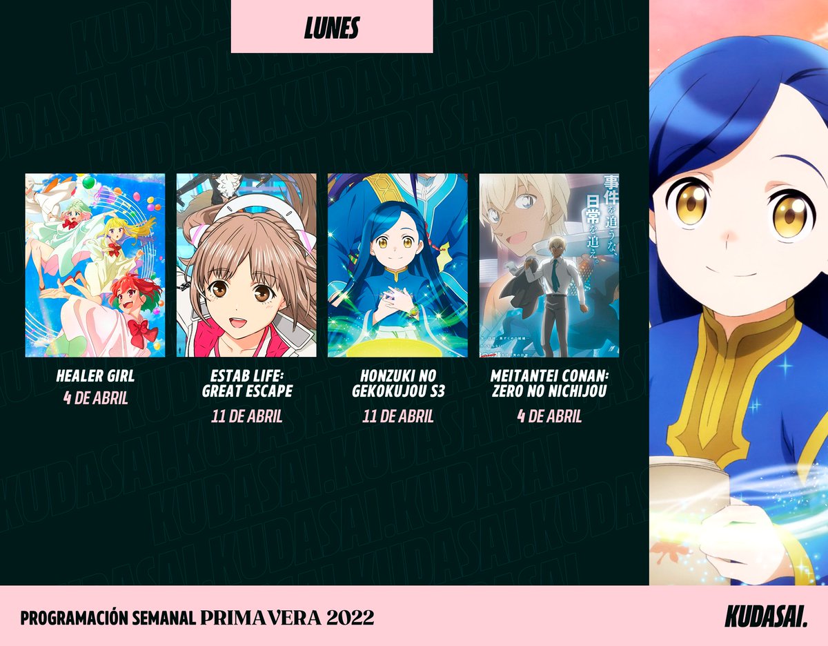 animetrends's tweet photo. ¡Te presentamos la programación semanal para la temporada de Primavera-2022! ¿Cuáles serán las series que esperarás semana tras semana en esta nueva temporada? https://t.co/JKEnlfiXKD