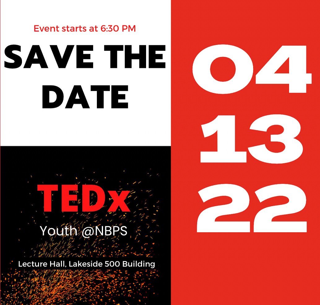 #tedx Youth  is back at NBPS with our theme for this year #connection! Tickets are available now at the link in our bio! You don’t want to miss these amazing #tedtalks, so secure your tickets asap.