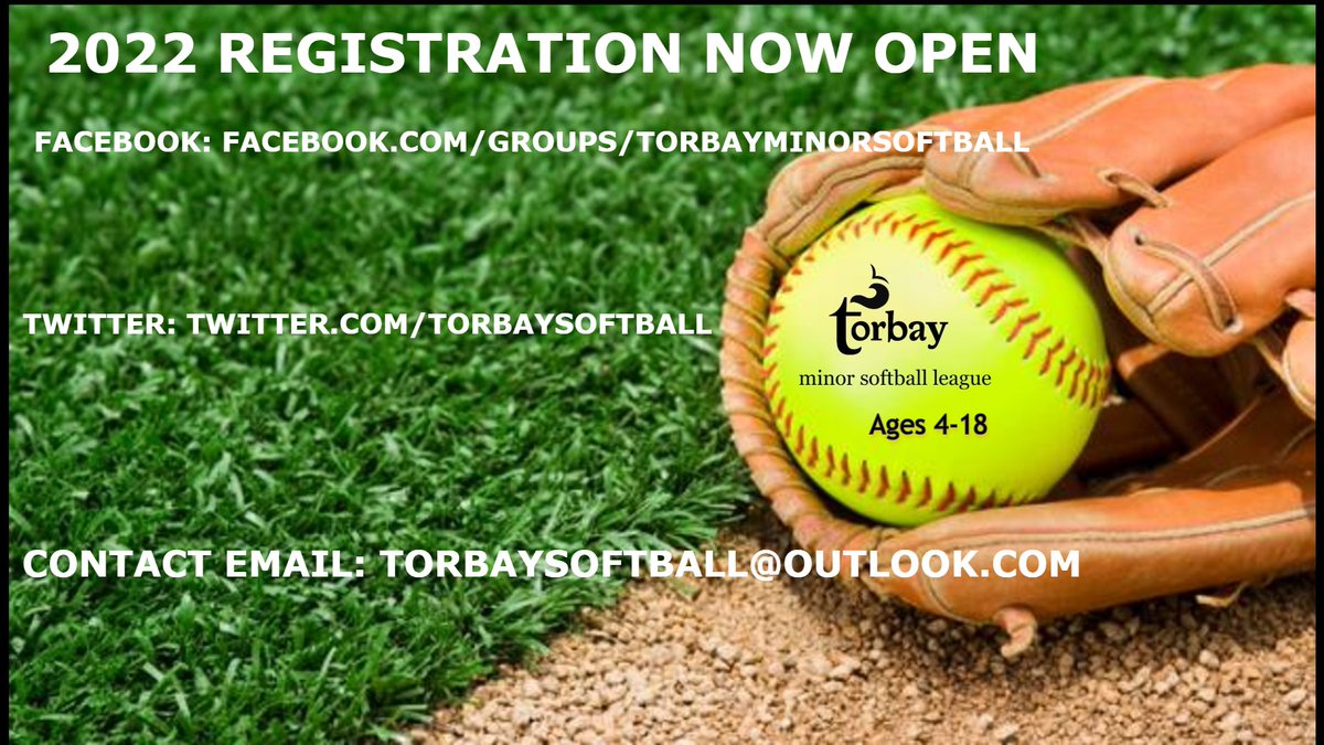 TorbaySoftball's tweet photo. #TorbayMinorSoftballRegistrationNowOpen2022 @torbaynl @gotigersathlete @hthtigers @JuniperRidgeNL @HTE_K4 @csfelementary @beachycoveelem @BrooksideInt https://t.co/C6WRYfMxL1