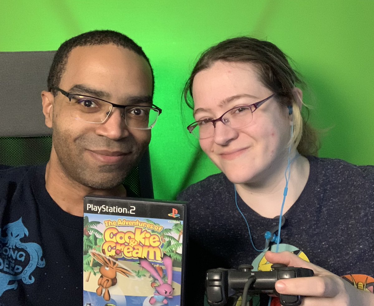 GtoTheNextLevel's tweet photo. LIVE!~ It's a *Couples Collab!* @Rannchan joins me for FromSoft's The Adventures of Cookie & Cream on PS2~ ๐ฐ๐ (Yes, *that* From Software - Twitch link below ๐)
On ONE controller too!? Letโs hop to it~ #retrogaming #couplescollab #FromSoftware https://t.co/1zoaMIQjcC
