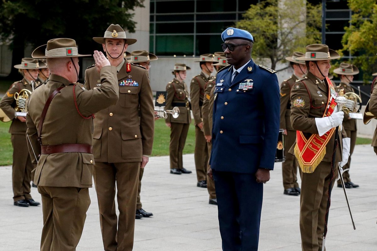 CDF_Aust's tweet photo. It was a pleasure to welcome the United Nations Military Adviser GEN Birame Diop to Australia last week. #YourADF remains committed to supporting the UN &amp; building a secure, stable, &amp; inclusive Indo-Pacific region.

@UNPeacekeeping https://t.co/0hoI5Zuj94