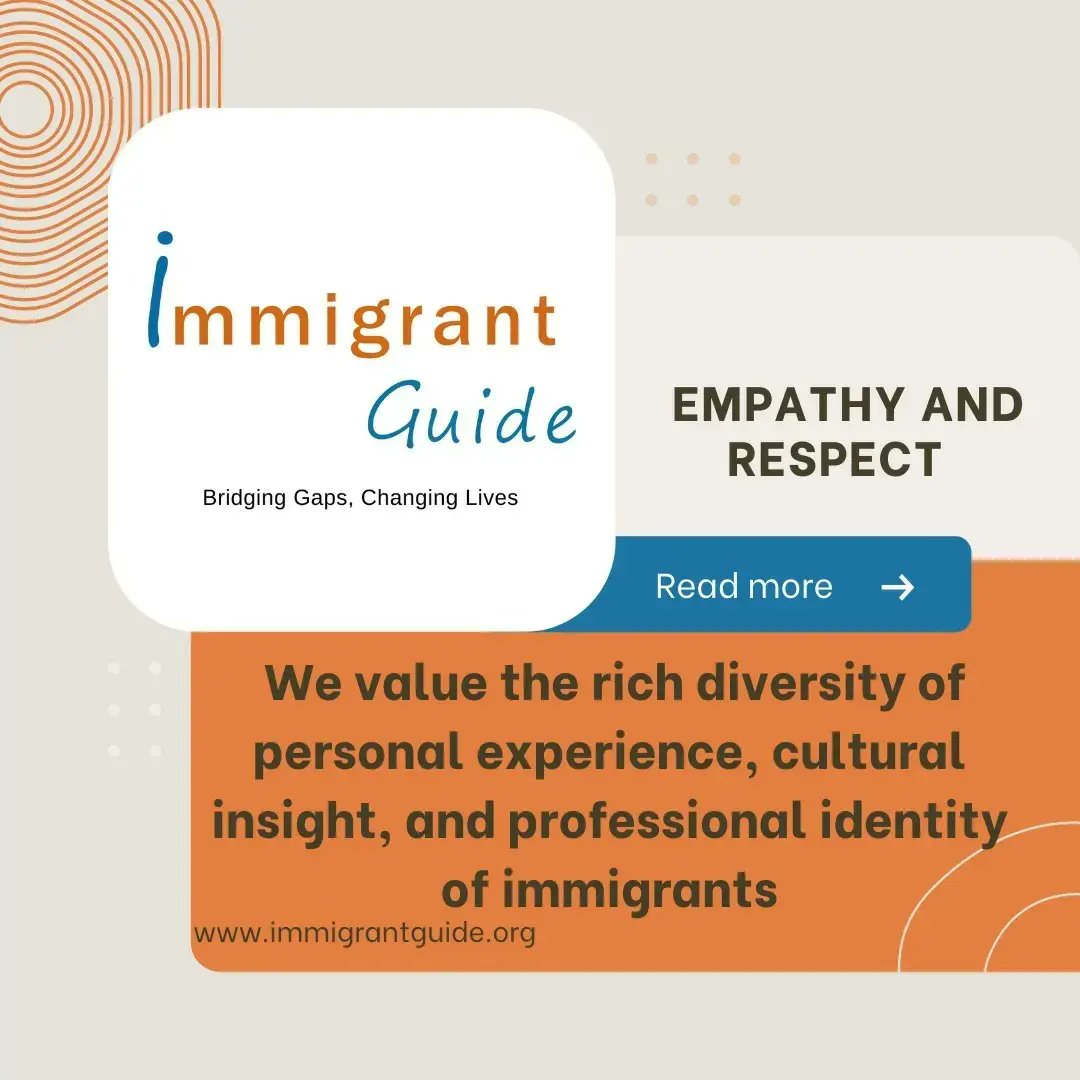 guide_immigrant's tweet photo. At Immigrant Guide, we pride ourselves in serving immigrant communities regardless of the immigration status. #nonprofit #values #Immigration #community https://t.co/7y2Ig5F8vu