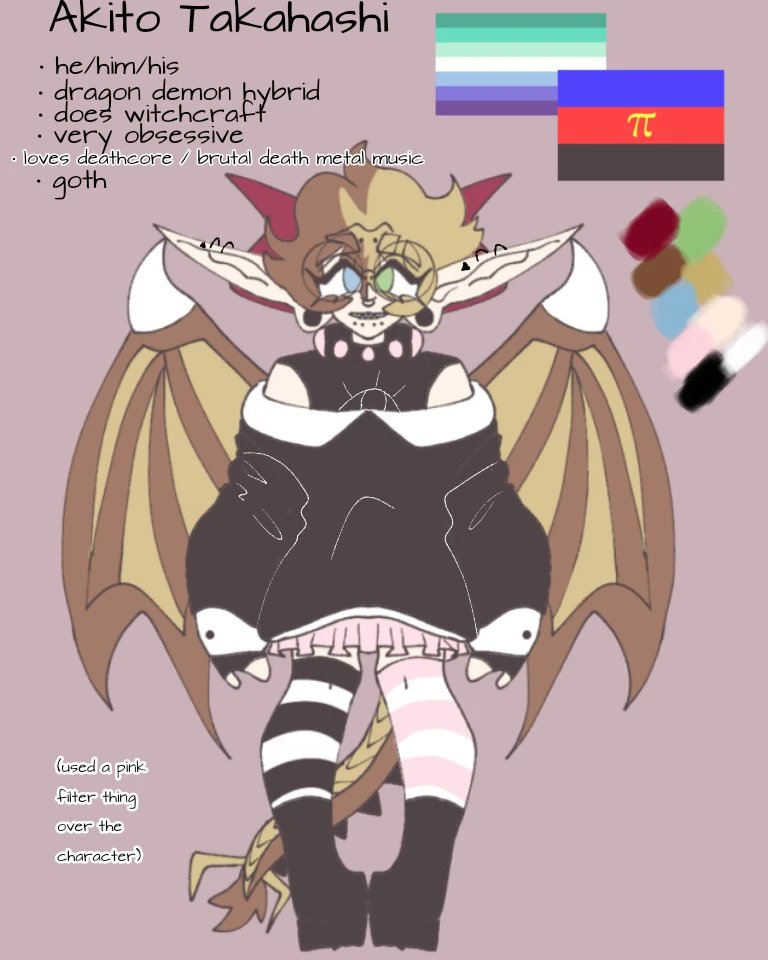 magikoopaaaa's tweet photo. Persona oc reference sheet thing idfk #OC #originalcharacter #persona #ocrefrence #personarefrence #dragonoc #demonoc https://t.co/Vkf5L82JZK