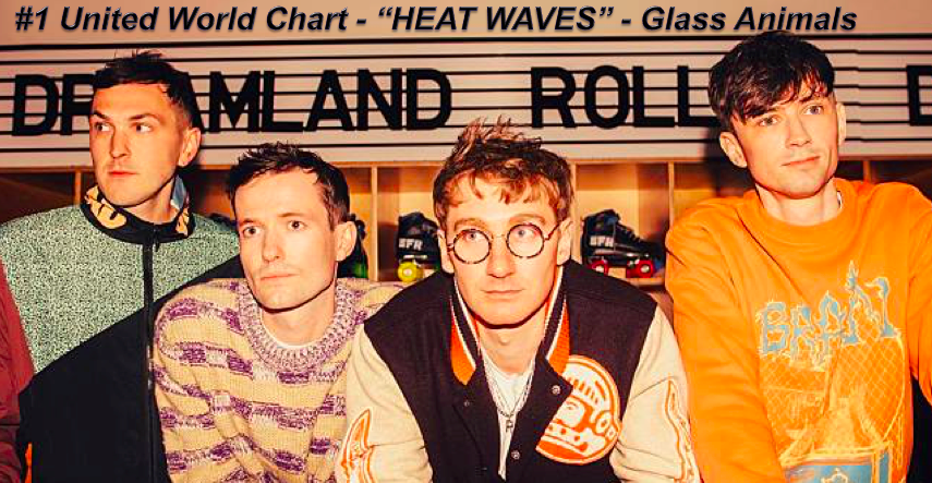 WORLDMUSICAWARD's tweet photo. #GlassAnimal's #HeatWaves scores a Global All Kill, finally reaching #1 in its 42nd week on the #UnitedWorldChart with 228.000 points, after topping the #BillboardHot100, the #BillboardGlobal200 &amp; the #BillboardGlobalExclUS simultaneously for a 3rd straight week!💪🥇🌎👑👑👑👑❤️ https://t.co/YH62JWKjPC