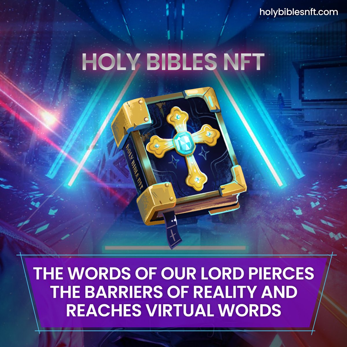 HolyBiblesNFT's tweet image. The words of our lord pierces the barriers of reality and reaches #virtualwords.

The #HolyBibleNFT is a testament to that. 

Join the digital ⛪. 
👍Like, 🔁Retweet and commenting on this tweet.

We have WL spots to give away, it is time that you too reserve your seat.