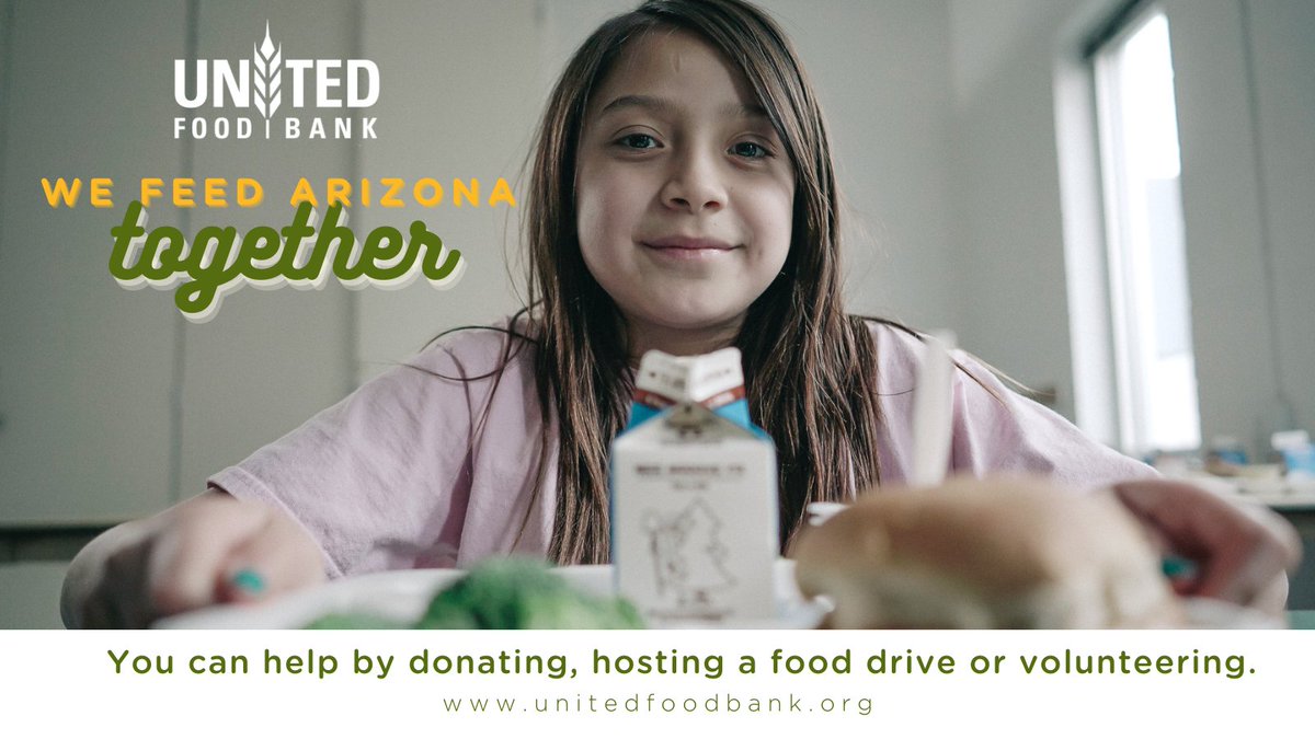 UnitedFoodBank's tweet photo. You β CAN β help, together #wefeedaz #AlleviatingHunger #UnitingCommunities https://t.co/KcHQr1VEIV