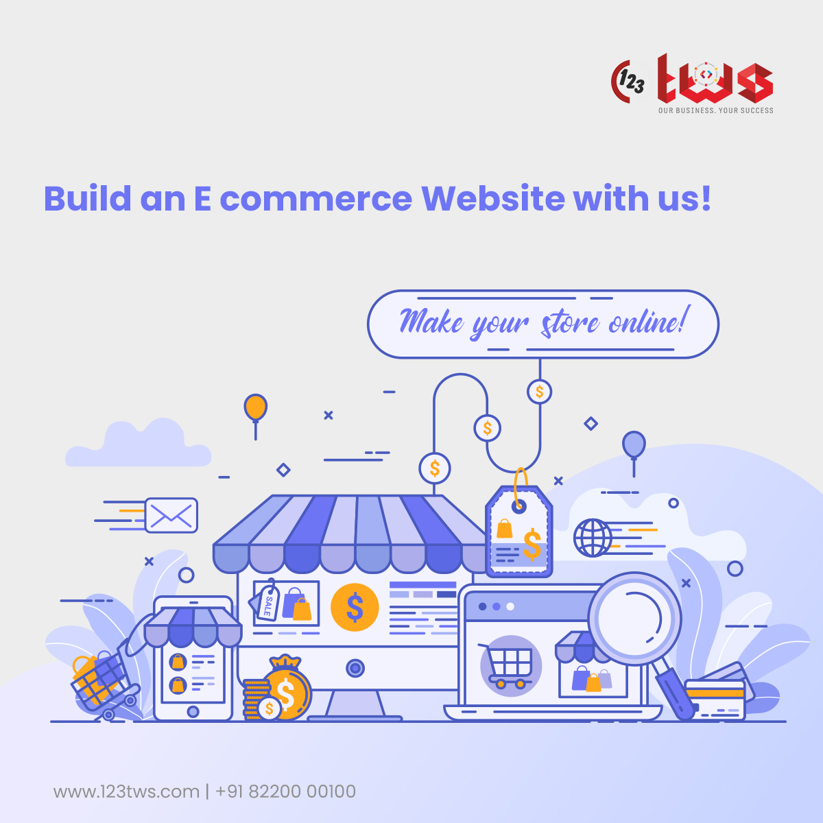 Are you looking for an e-commerce website? 123 total web solutions can build one for you.

Visit: webdesign.123coimbatore.com/e-commerce-in-…

#ecommercewebsitedevelopmentcompany #ecommercewebsitedesigning #ecommercewebsitedesigner #ecommercewebsitedevelopmentservices