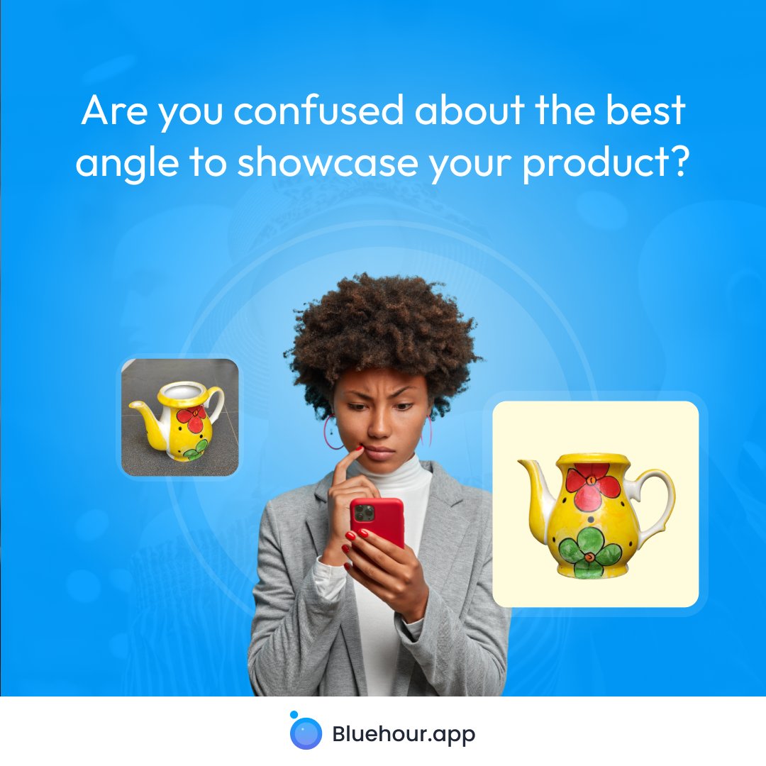 AppBluehour's tweet photo. Angles influence customer attention. A well-composed product photo at the correct angle capturing its details helps in more engagement and “add-to-cart”
Read more - https://t.co/yb4mBGwVTm
#shopifystore #bluehour #fashion #apparel #product #productphotography #productshoot #angle https://t.co/AKZ9rZxPV5