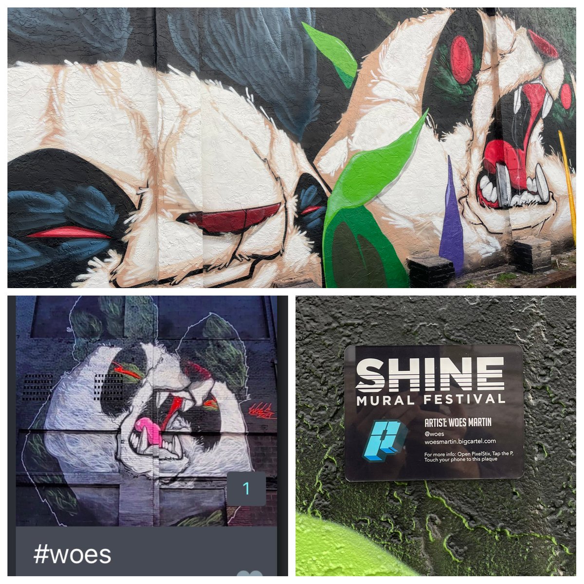 PixelStixApp's tweet photo. Panda Attack!!
A new addition to the city-wide art gallery. @WoesMartin / St Petersburg, FL / SHINE Mural Festival
#saintpetersburg #art https://t.co/ybuCSbk7sZ