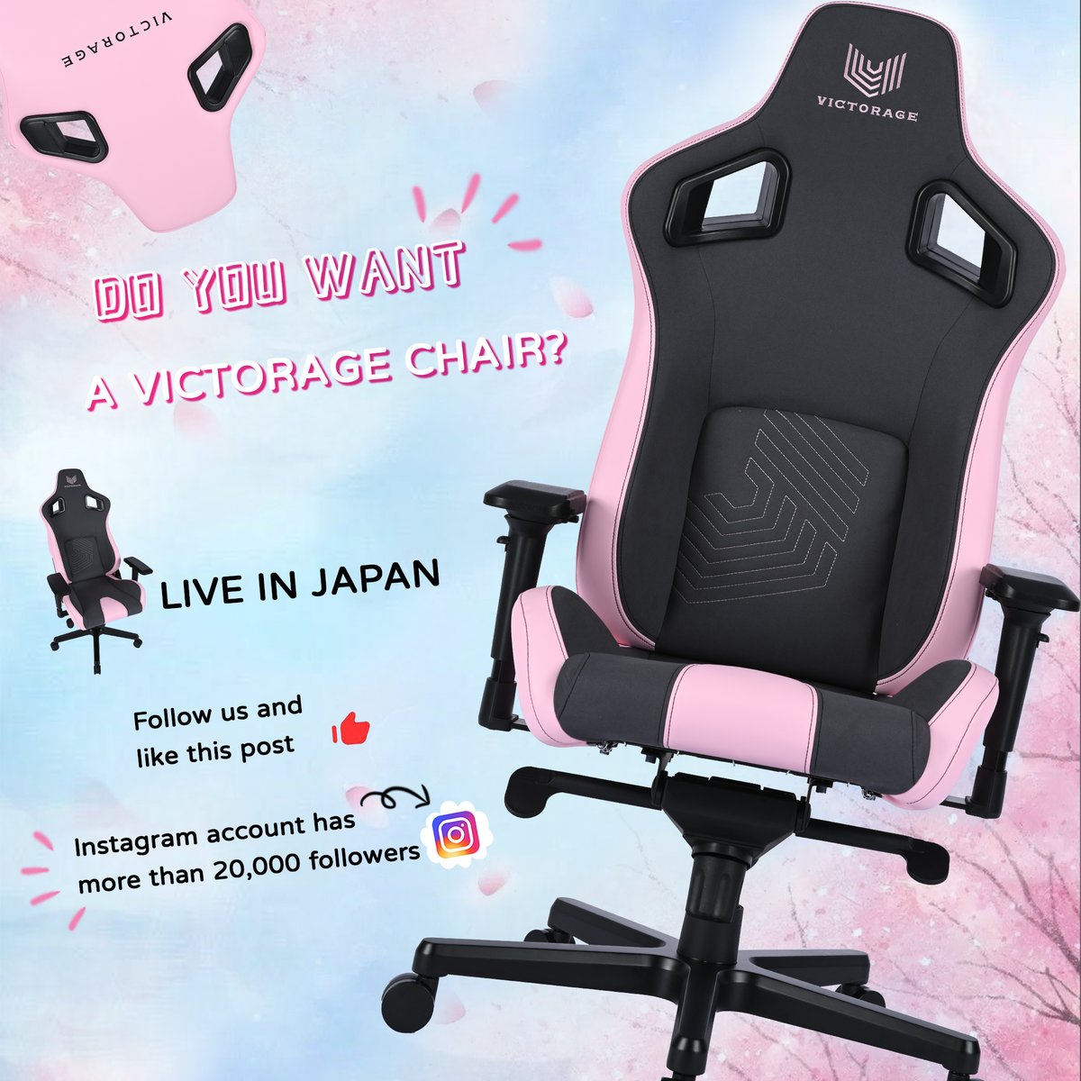 VictorageIntl's tweet photo. Get the same Victorage pink and grey chair as @magical_fay . 💺💖💕
Do you love this chair also came with a desk mat, floor mat and the cute bunny cushion?
-
-
-
#victorage #pinksetup #gamingsetup #pcsetup #pink #pinkroom  #kawaiisetup #pinkspace #mymelody #cutecharacter https://t.co/ZrxScummEu
