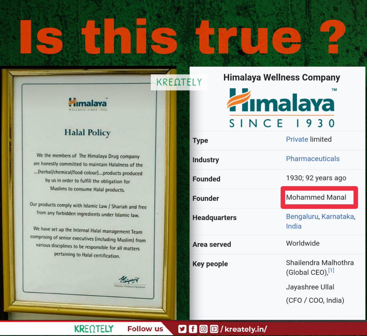 PathakMedia's tweet photo. Those #Hindus s writting #BoycottPatanjali 
first boycott Himalaya
bcz
I do not use anything of Himalaya. Do you? Your $ is going for Zakat, Halal &amp; Islamization of Bharat

Remember-
more than 1/3 muslim among
80 crore people are getting FREE food
lakhs of House
FREE Medical etc https://t.co/OGgYx2qiDU