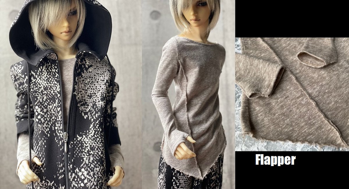 Flapper0919's tweet photo. 本日より通販受付の
SD17カットソーと1/6カットソーのデザインは同じですが
袖口だけ異なります
SD17カットソーは指出しハンドウォーマー風仕上げになります
長袖×長袖の重ね着には捲れないのでとても楽です👍
https://t.co/yVIO58YVsu
#SD17boy https://t.co/rKZ0HIH2JE