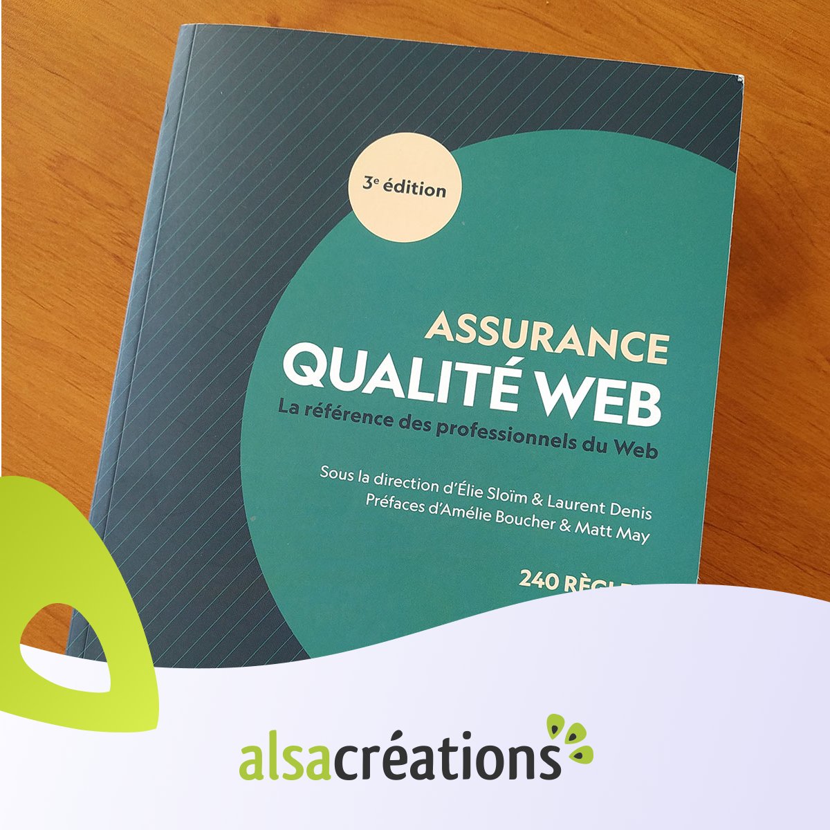 alsacreations's tweet image. Assurance qualité Web - 3e édition

Cet ouvrage s&apos;adresse à tous les métiers du web,  
que vous soyez expérimenté(e) ou débutant(e).

La connaissance de ces règles est nécessaire et les thèmes abordés très variés...

🔗 On vous en dit plus : bit.ly/3tP4Ipo

#QualitéWeb