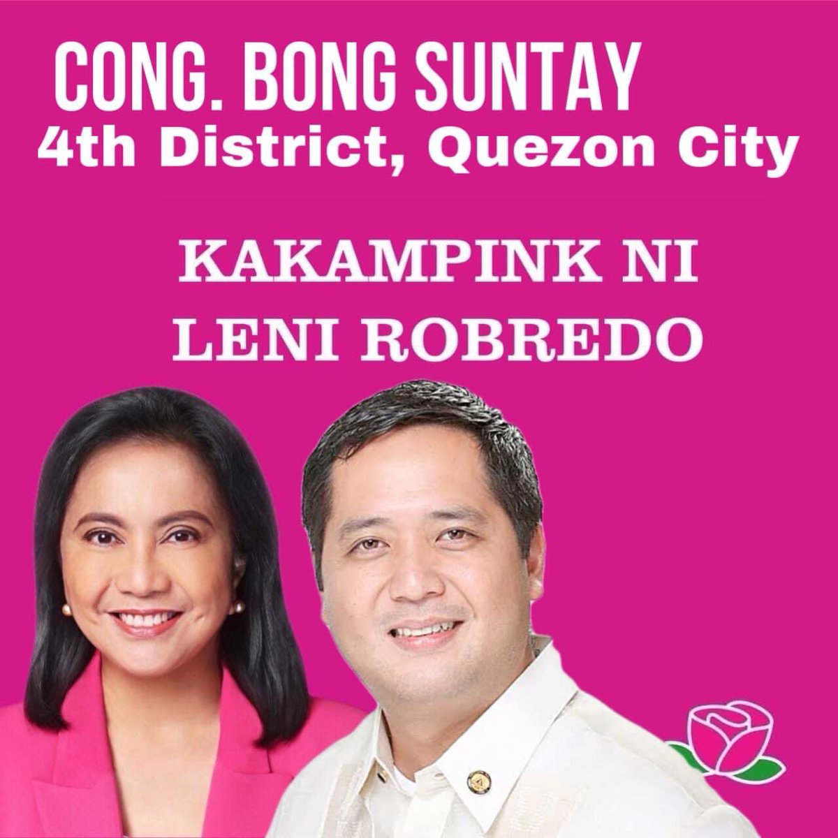 MayoraSungit's tweet photo. Congressman Bong Suntay is a KakamPink! #Kakampink #QcforLeni 
#LeniKikoTeam2022 #LeniRobredo2022 #KikoForVicePresident2022 https://t.co/e7t5fEvWTA