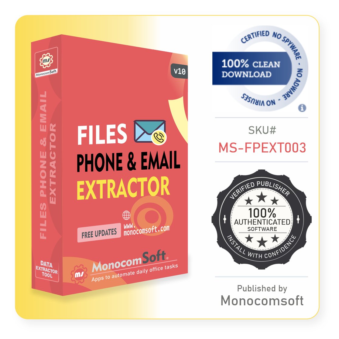 monocomsoft's tweet photo. File Phone and Email Extractor.
Files Phone and Email Extractor is built to fetch millions of contacts in minutes, thus allowing users to minimize costs and manual efforts.
Buy Link :
https://t.co/EUAHcBMzTz
Help Link :
https://t.co/4eezjf53g4
#monocomsoft #emailautomation https://t.co/0h01PBG635