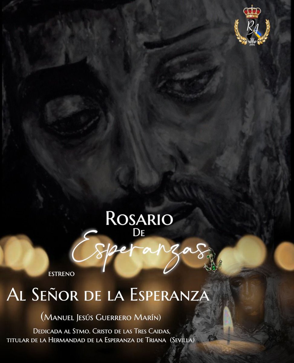 La Banda de cornetas y tambores del <a href="/RosarioArriate/">Rosario de Arriate</a>  estrena mañana en la Iglesia Mayor de Ronda dos marchas de Manuel Jesús Guerrero. "S.P.Q.R" dedicada al Señor de la Sentencia de la <a href="/Hdad_Macarena/">Hermandad de la Macarena</a> y "Al Señor de la Esperanza" para el Cristo de las Tres Caídas <a href="/EspDeTriana/">Esperanza de Triana</a>