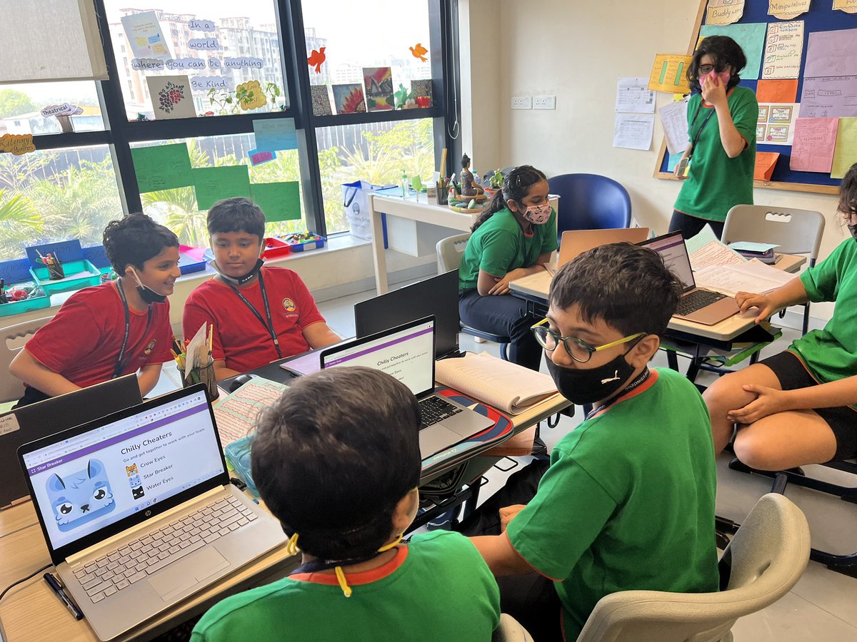 prianand11's tweet photo. PYP Grade 5 learners enjoying their interactive technology integrated lesson #technologyintegratedlessons @mlsi_school #pypeducators @ibpyp https://t.co/Uyy5p9cHZF