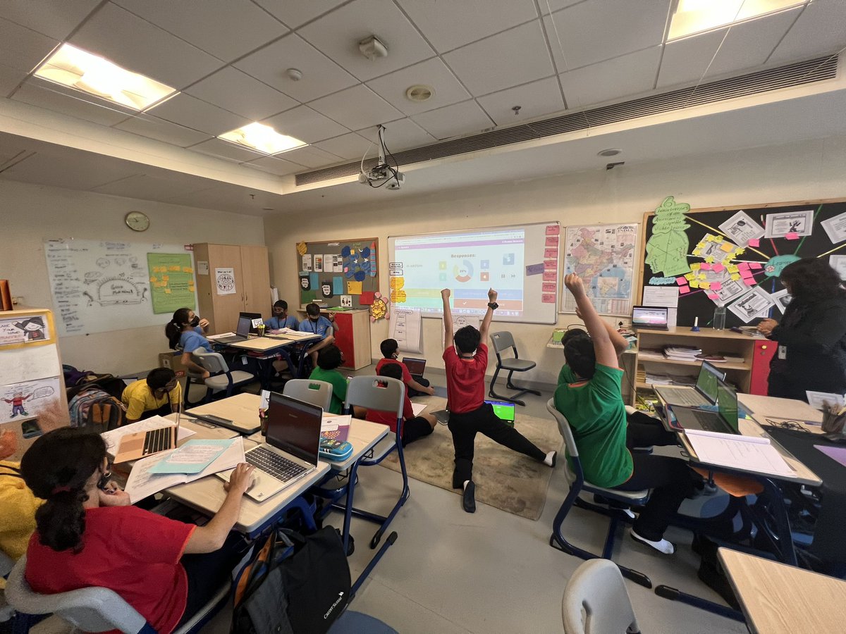 prianand11's tweet photo. PYP Grade 5 learners enjoying their interactive technology integrated lesson #technologyintegratedlessons @mlsi_school #pypeducators @ibpyp https://t.co/Uyy5p9cHZF