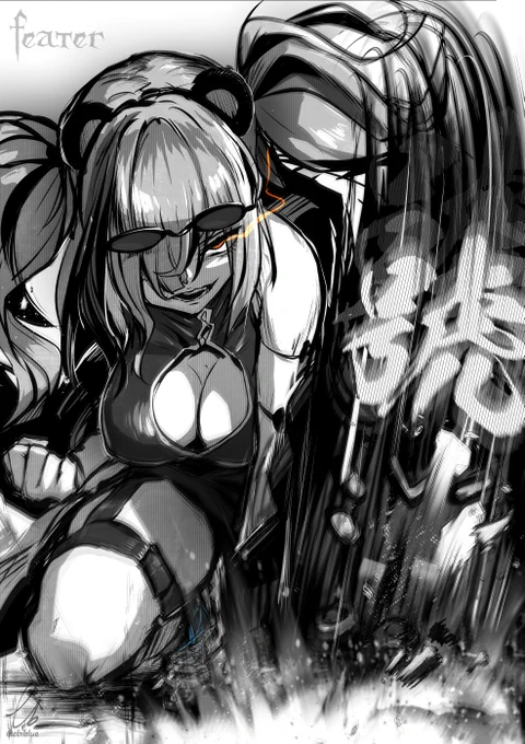 #今月描いた絵を晒そう
楽しかった😈✍

#アズレン #アークナイツ #Helltakerfanart 