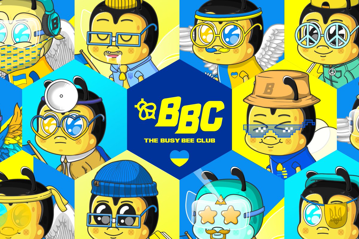 🙀Have you checked out our Ukrainian Collection? I can't believe they are actually live on Opensea👇 
opensea.io/BusyBeeClubv1

Talking about it on <a href="/OnChainTV/">OnChainTV 🤝</a> right now