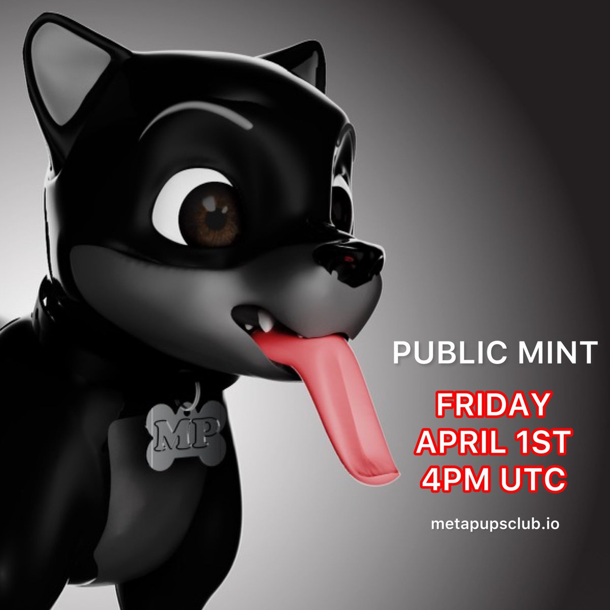 Our exclusive #NFT collection drops this Friday April 1st, 4PM UTC. Don’t miss your chance to win $100,000 and a #Tesla by purchasing at mint.

discord.gg/metapupsclub

#metapupsclub #nfts #nftdrop #nftlaunch #metaverse #nftmint #nftgiveaway #nftcollector #ethereum #nftcommunity