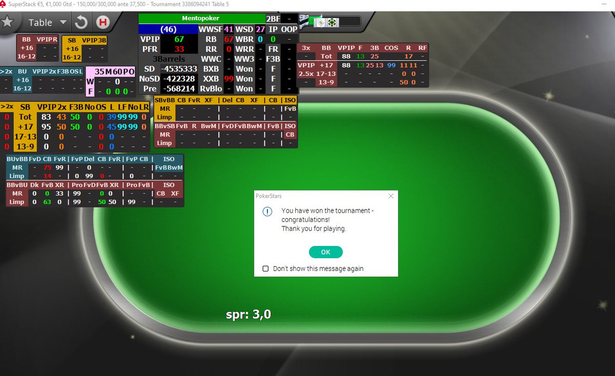 frasKitor's tweet photo. si se llegaba al 3h, aunque nos sobren ciegas, estaba hecho @serninator lo dijo, gracias bro ๐ฅฐ
#superstack5 ๐ฅ๐ค
@mentopoker es bien ๐๐๐ https://t.co/5NUwjwnCxD
