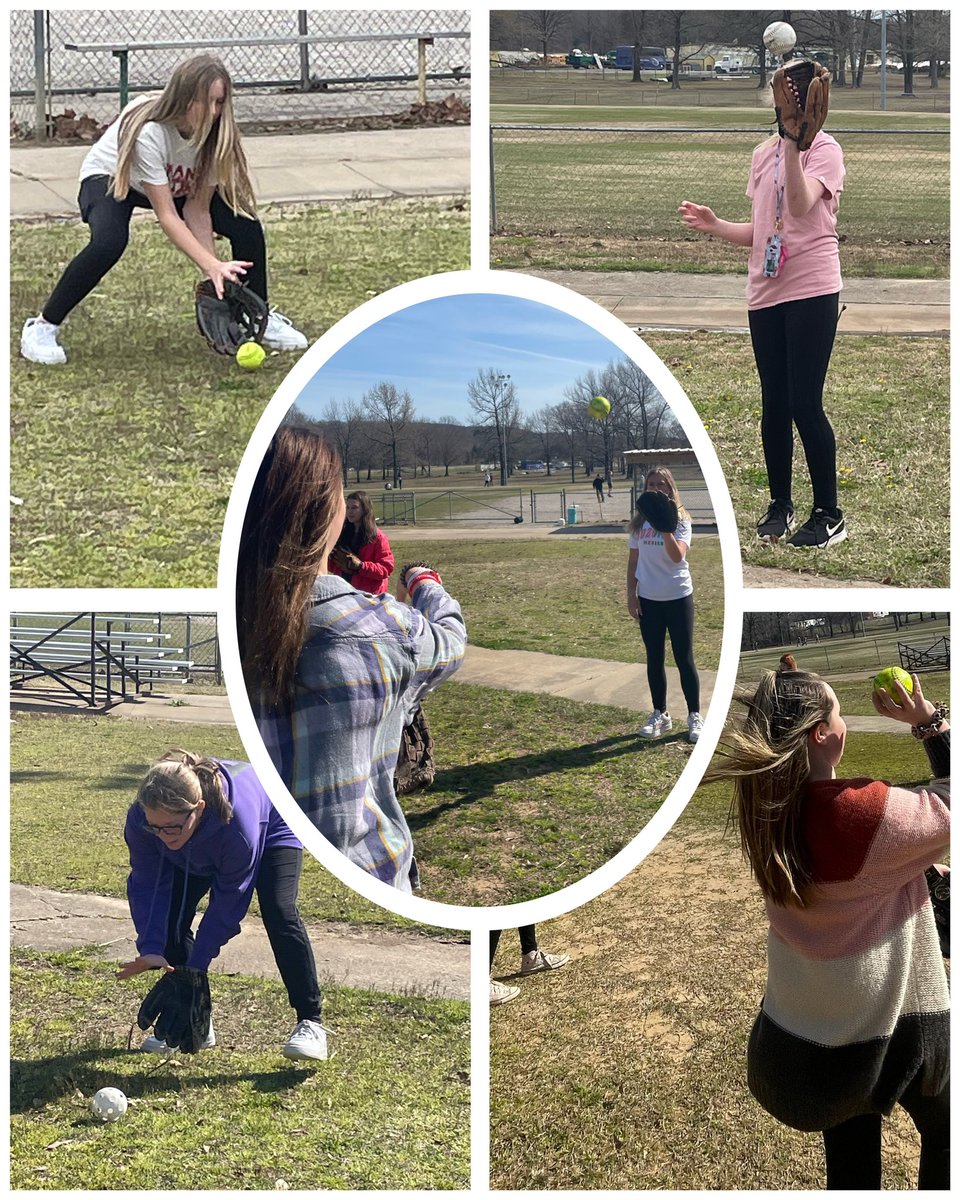 Alma_CoachW's tweet photo. Working on softball skills in @alma_middle 6th grade PE this week… #Only1Airedale 🥎 https://t.co/lJNFG2vLuq