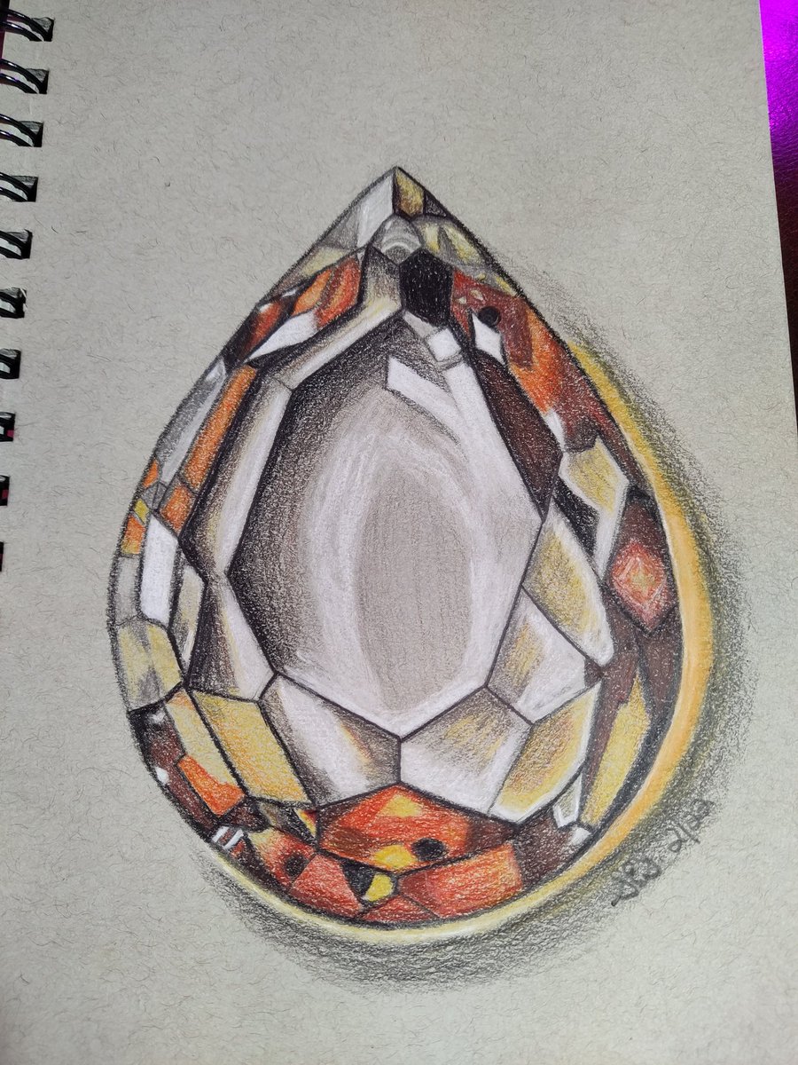 Sarashockney09's tweet photo. My drawing on the left and reference drawing is on the right!  I loved the colors!! https://t.co/XLNYOZedoN