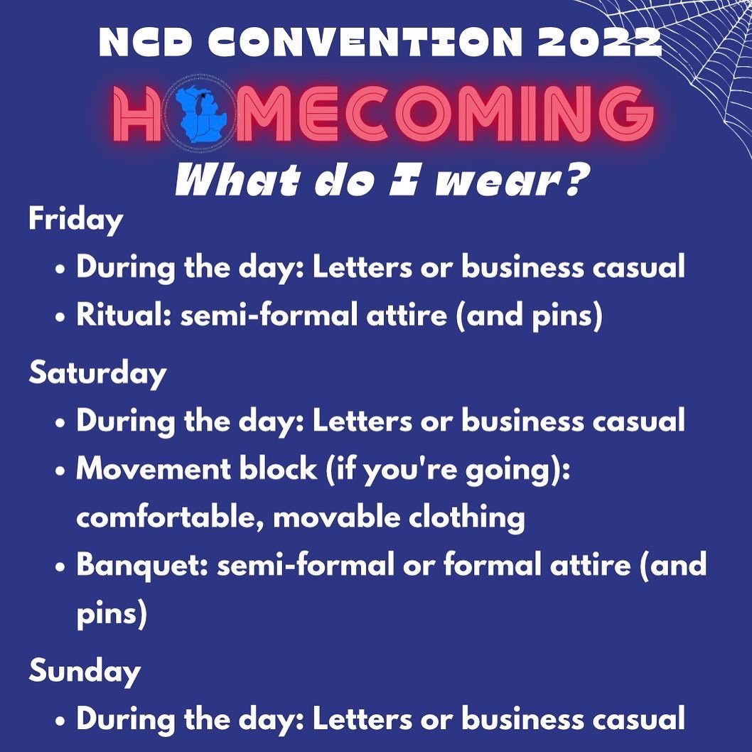 kkpsincd's tweet photo. Need a packing list for NCDCon? Here’s one for you! Swipe to see a breakdown of appropriate outfits for each segment of the Convention, and let us know if you have any questions! We’re so excited to see you!
#kkyncd #tbsncd #kkytbs #ncdcon #kappakappapsi https://t.co/5bxuxtkOLt