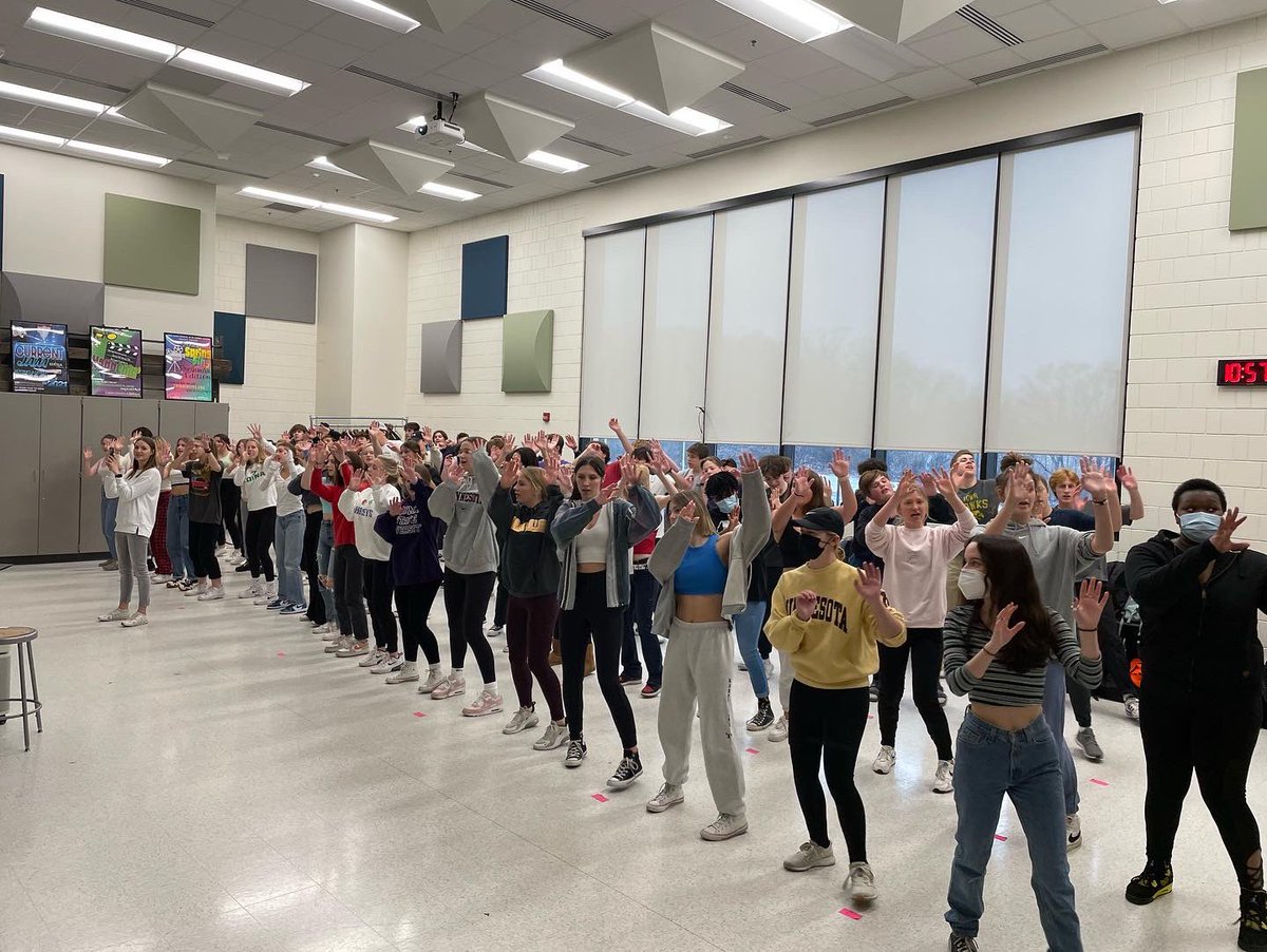 EdinaChoirs's tweet photo. And…we’re dancing! All of the choirs began choreography this week for our spring concerts, led by our talented choreographers. Make sure you save the dates so you can see these moves! #SpringSing2022 #Happenin22 #CurrentJam2022 https://t.co/pnYwDf4Crn