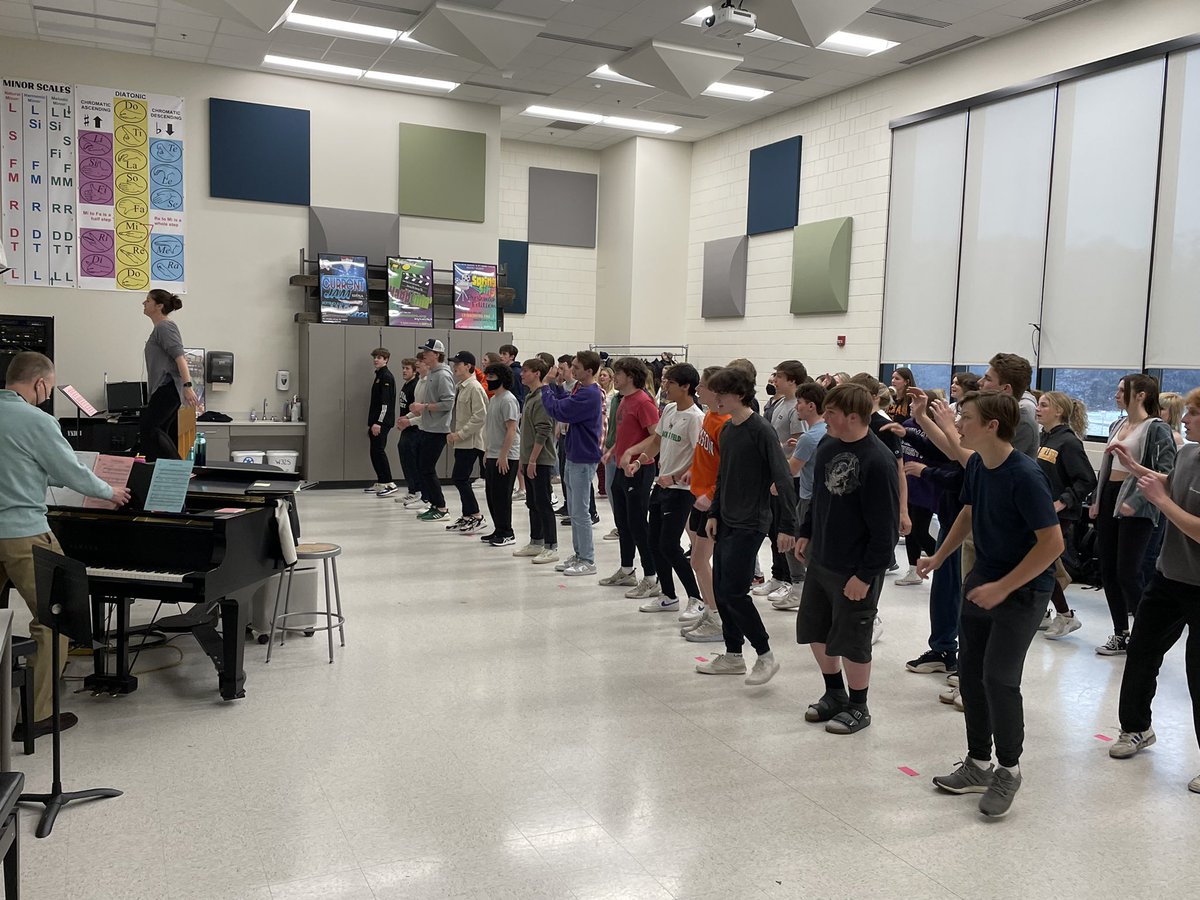 EdinaChoirs's tweet photo. And…we’re dancing! All of the choirs began choreography this week for our spring concerts, led by our talented choreographers. Make sure you save the dates so you can see these moves! #SpringSing2022 #Happenin22 #CurrentJam2022 https://t.co/pnYwDf4Crn