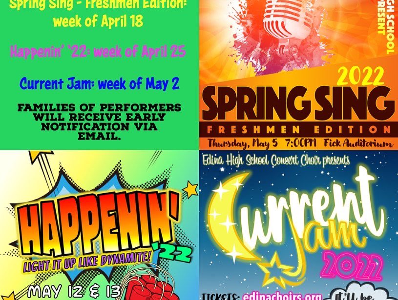 EdinaChoirs's tweet photo. And…we’re dancing! All of the choirs began choreography this week for our spring concerts, led by our talented choreographers. Make sure you save the dates so you can see these moves! #SpringSing2022 #Happenin22 #CurrentJam2022 https://t.co/pnYwDf4Crn
