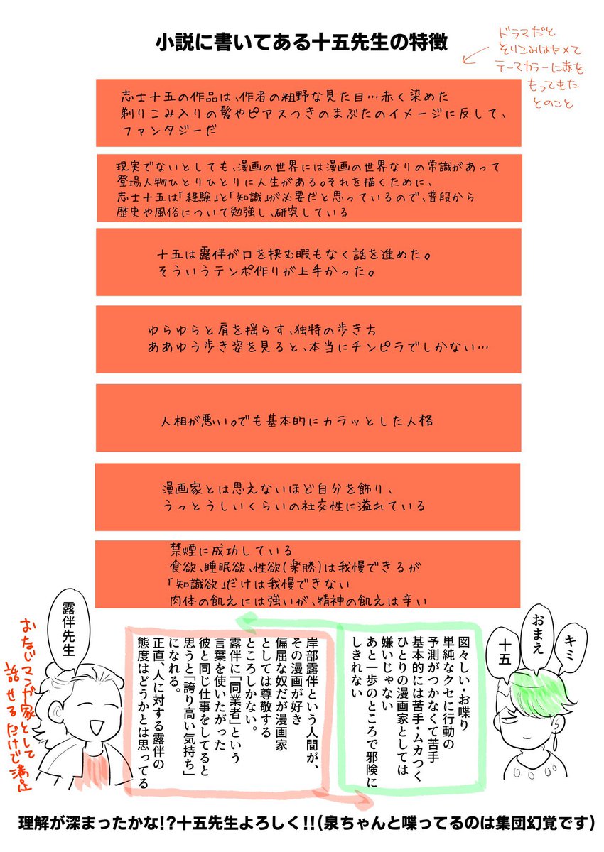 【本日の動かない】

志士十五先生の話!これさえ見ればみんな書ける!

(一時停止を駆使してヘブドア読んだよ) 