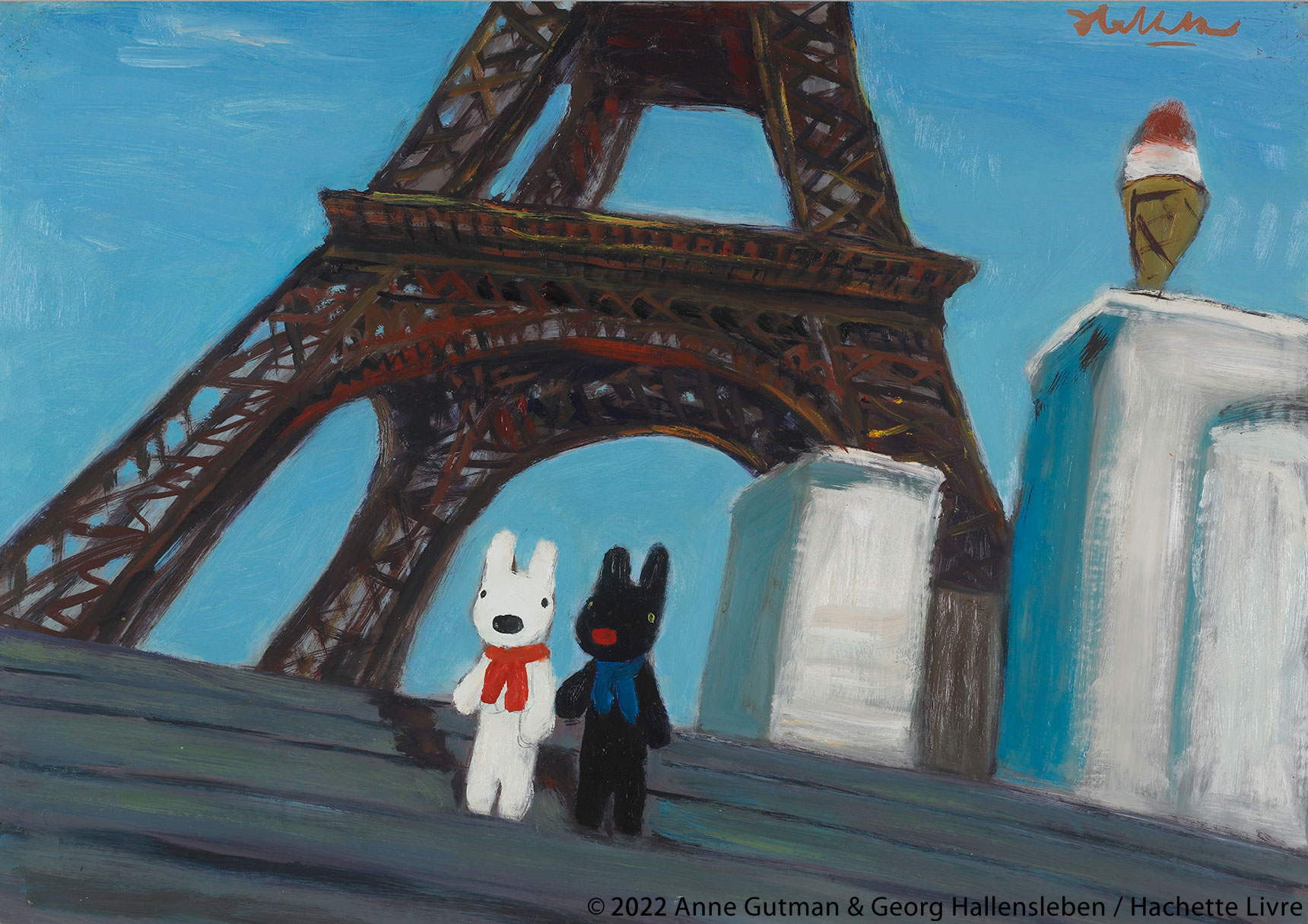 リサとガスパール オフィシャル 今日はエッフェル塔落成記念日 18年のこの日 エッフェル塔を関係者へお披露目する式典が行われたんだって リサガス リサとガスパール Gaspardetlisa エッフェル塔落成記念日 エッフェル塔 T Co