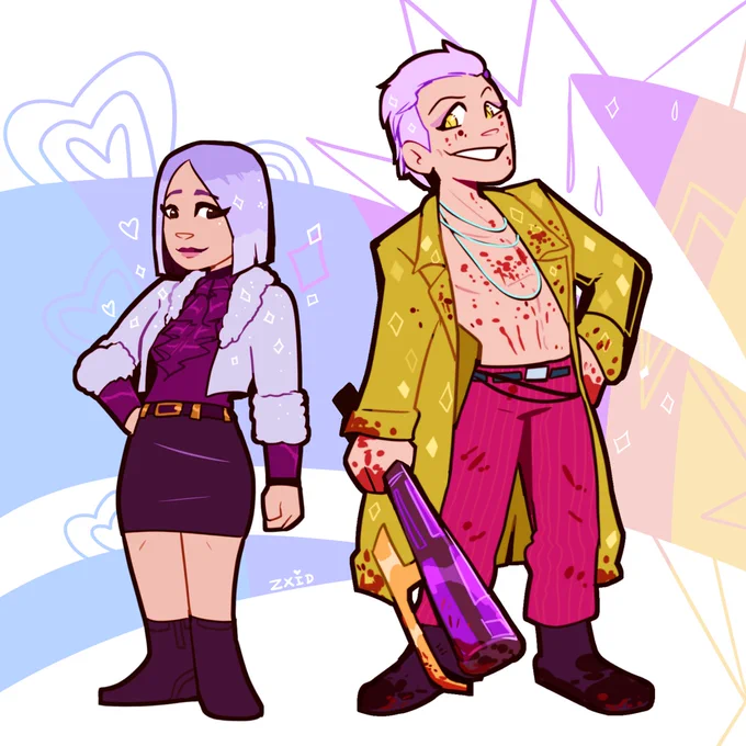 So it's #YunJinLee and #TheTrickster first birthday and I got no new art, so instead have the art I made when they were announced + art I made along the way! 
✨ #DeadbyDaylight  ✨ 