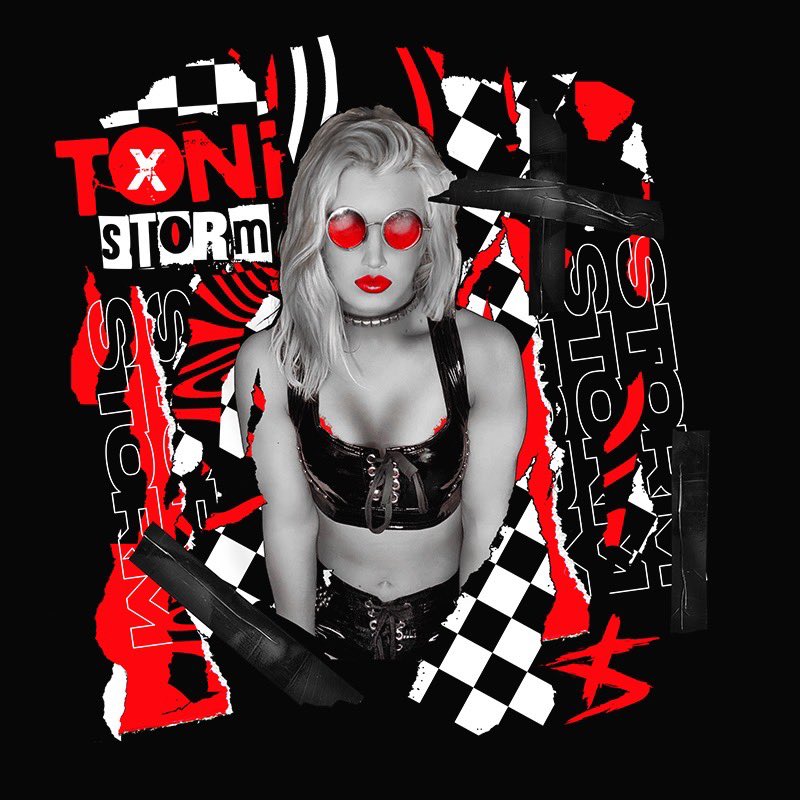 ShopAEW's tweet photo. #ToniStorm has arrived in #AEW! You can find her shirt in New Arrivals at https://t.co/9hHlXpcSbp!
#shopaew #aewdynamite https://t.co/QzDX3ILiwX