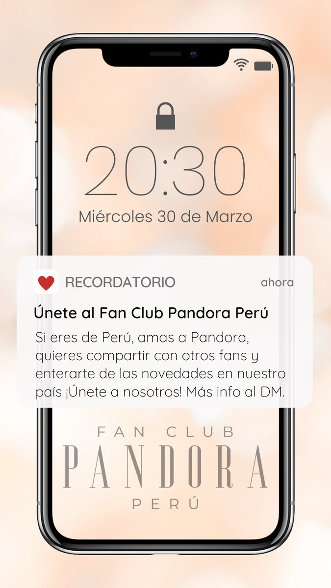 PandoraEnPeru's tweet photo. ¡Hola! Traemos este anuncio para todos los fans de Perú que quieran unirse a nosotros y compartir juntos el amor por @GrupoPandora 🤩🇵🇪❤️ @fermeade @Isabellascurain @maytelascurain ¡Las amamos! ❤️🤍❤️ https://t.co/p9BnYMZrll