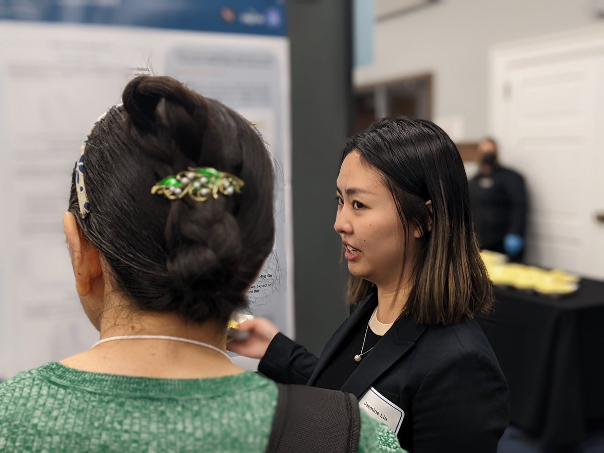SMUPhysics's tweet photo. Scenes from the graduate research poster event during Research and Innovation Week @SMU. Congrats to PhD candidate Santosh Parajuli for winning top honors in Physics. https://t.co/fakh0AK5B8