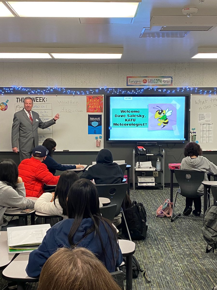A big THANK YOU to <a href="/SaleskyKATU/">Dave Salesky</a> today for coming and speaking to our <a href="/DMMShornets/">Dexter McCarty MS</a> about his career! I learned today that he is also a <a href="/ghsgophers/">Gresham High School</a> alumni like myself! #gogophs