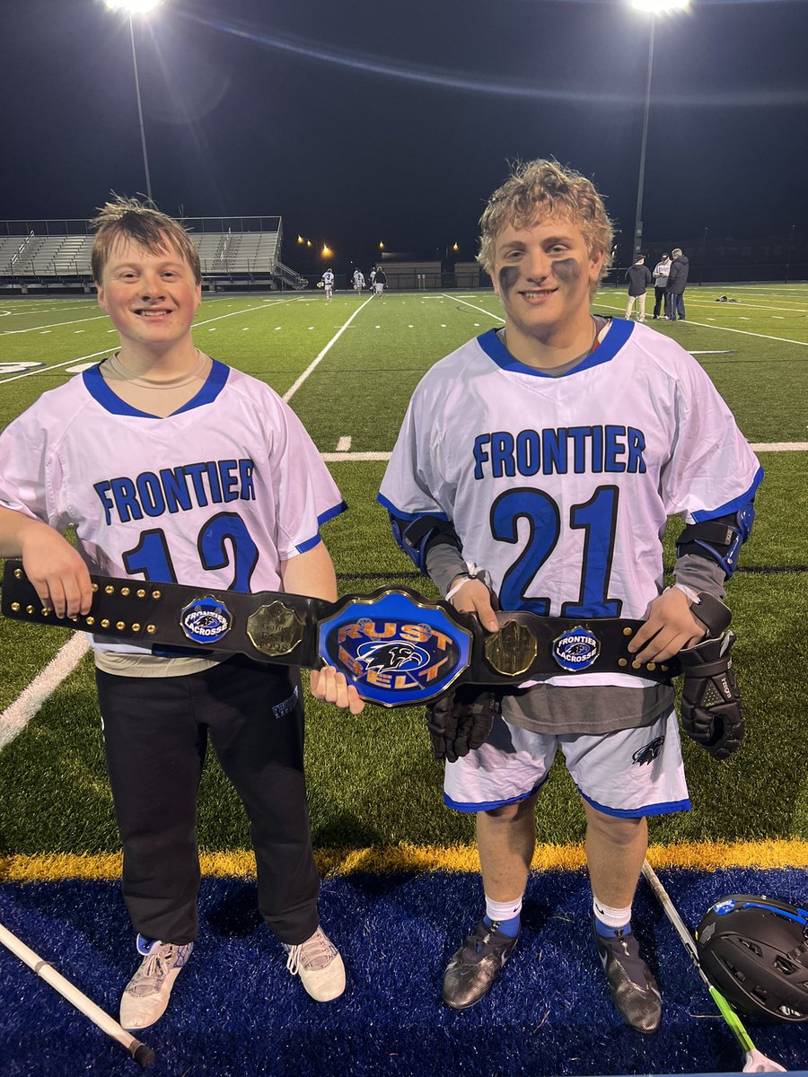 FalconsFrontier's tweet photo. Tough loss to Lancaster 7-6.
Had a last second look, great save.
Dylan Mack and Kyle Kacmarski with the rust belt!
Zack reid 🍎🍎.                                      Nick Falcone🍎.                                  Bryce Privateer 🍎🍎🍎 https://t.co/wXWX6xR7AN