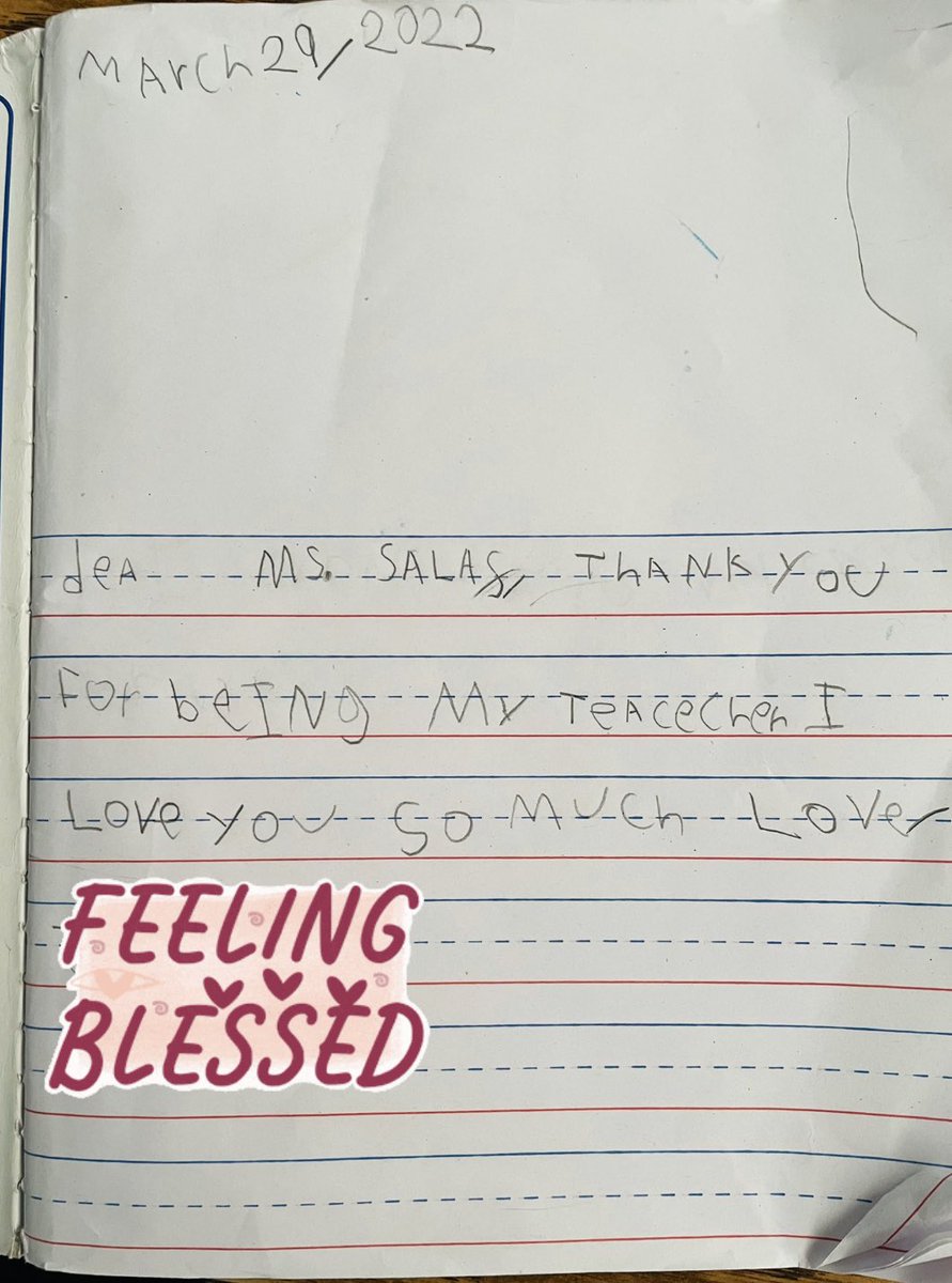 Mssalas01's tweet photo. Assignment- Write a letter to practice the use of commas &amp; this is a letter a student wrote 🥺❤️ https://t.co/tb9mEeKYDg
