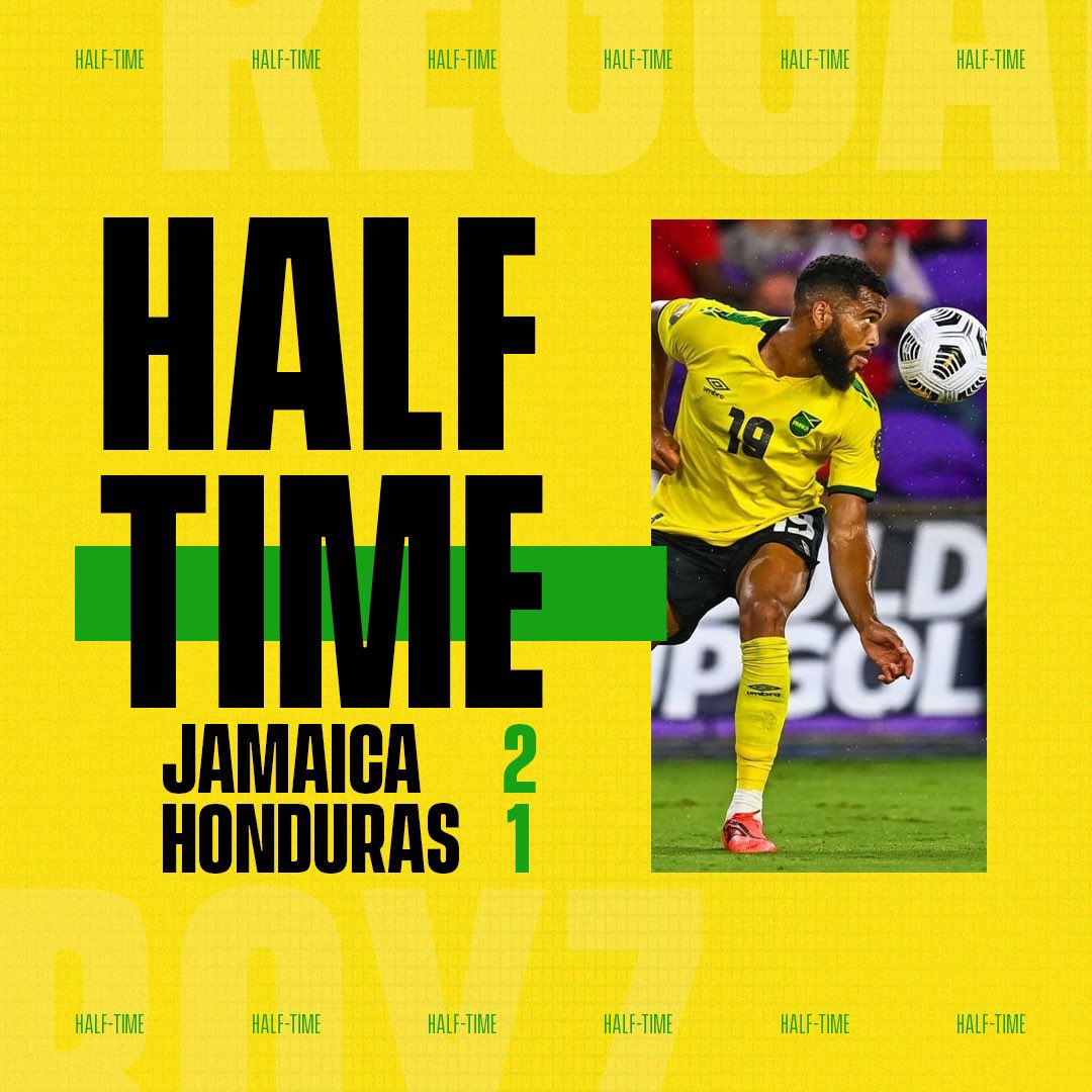 jff_football's tweet photo. Late drama at the end of first half
.
#QatarMotivated #JAMHON #ReggaeBoyz #JFF_Football https://t.co/KprzyRbQFc