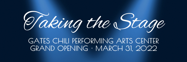 Today is the day! Join us to celebrate the grand opening of the Gates Chili Performing Arts Center tonight beginning at 6 p.m.! #GCPride